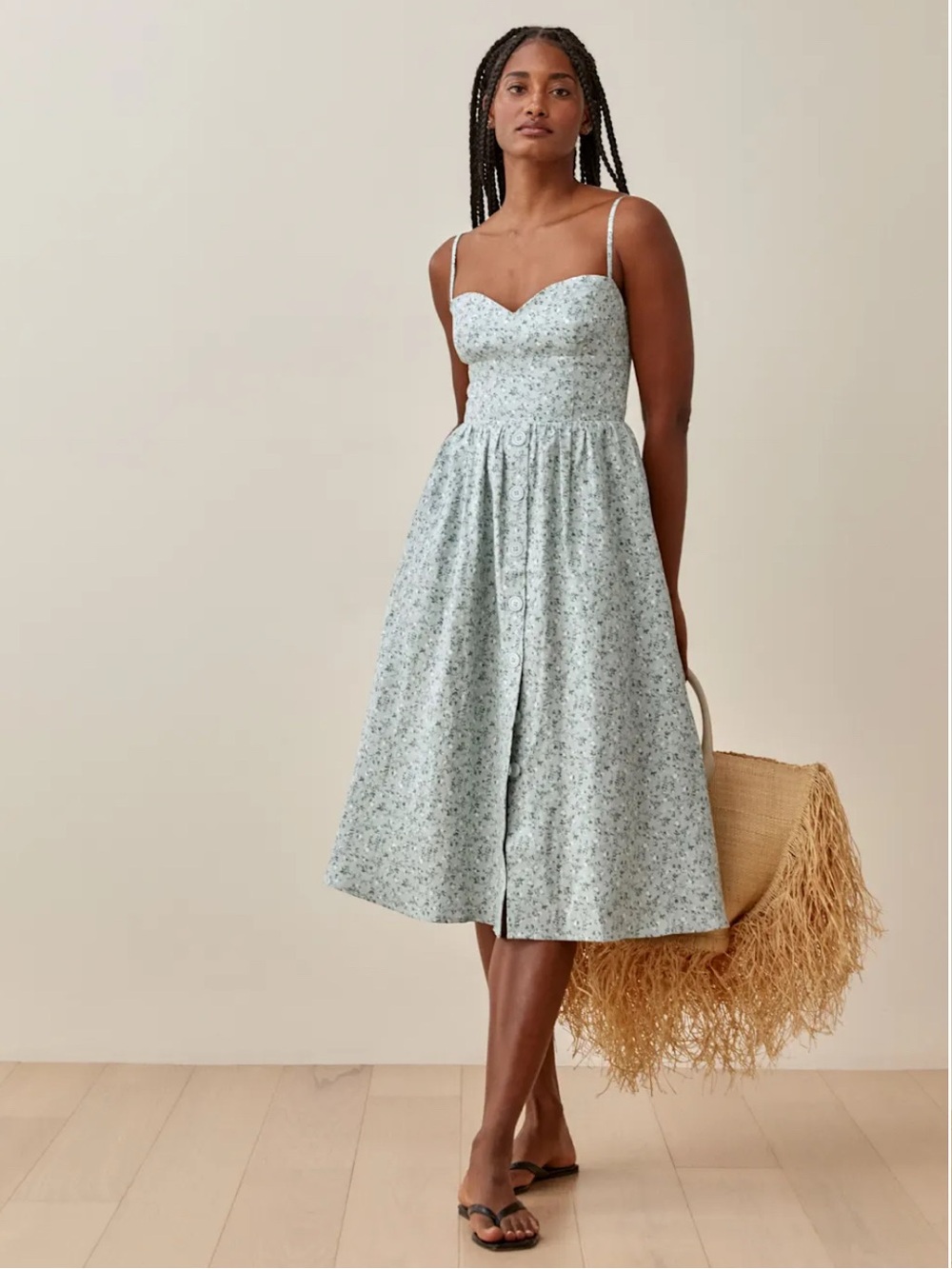 Reformation Cale Linen Dress